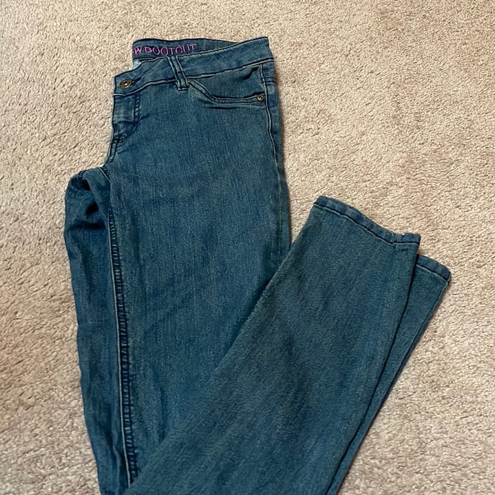 Rainbow blue jeans
